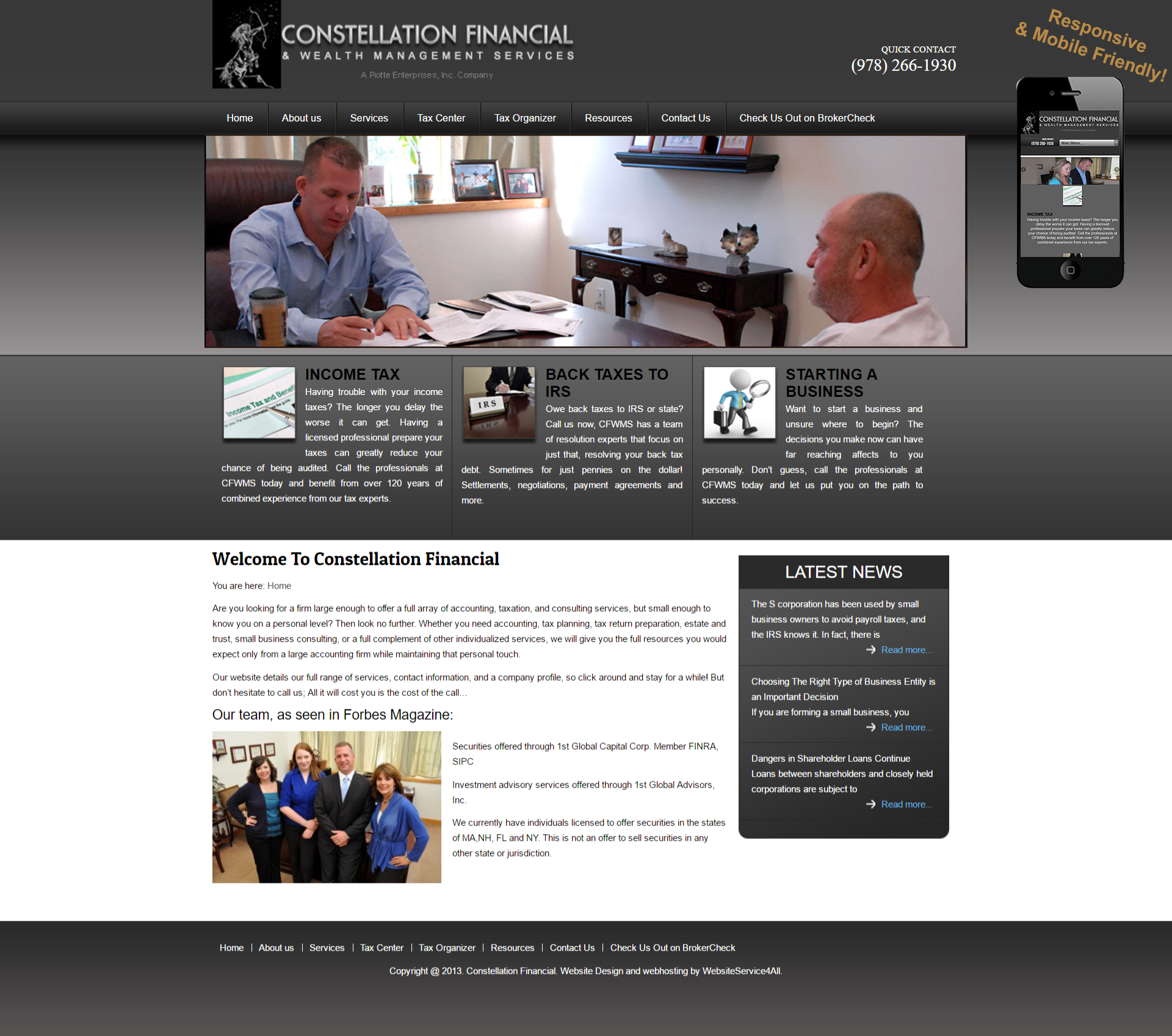 plumbing website design
