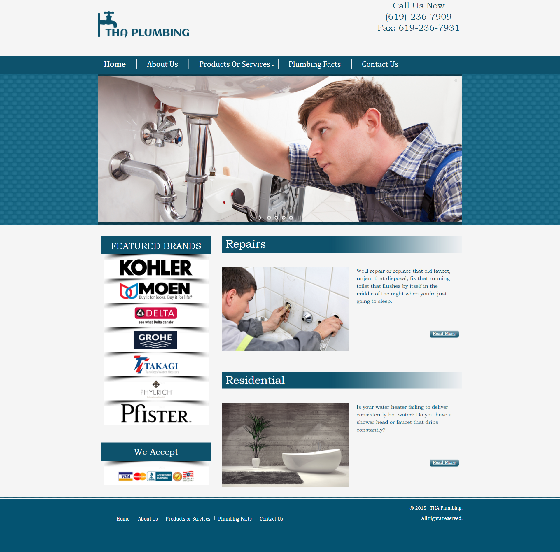 Plumbing Company Website Design