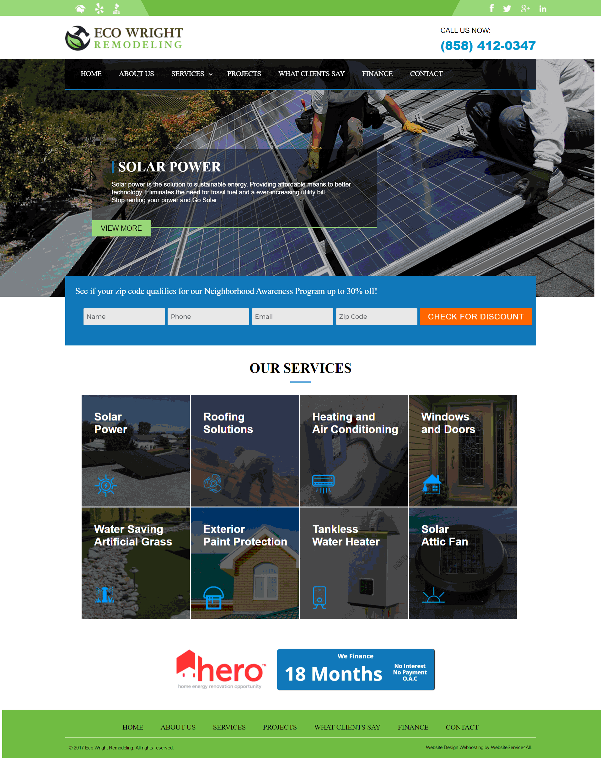 Construction Company Website Design WebsiteService4All